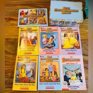 The Baby Sitters Club Book Collection & Tin Container 6 Books Scholastics